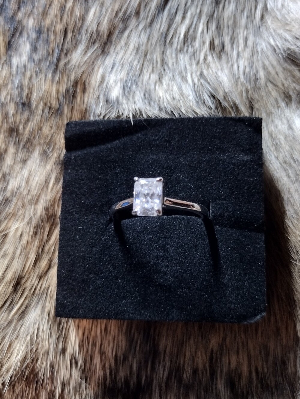 Radiant Cut Moissanite Ring